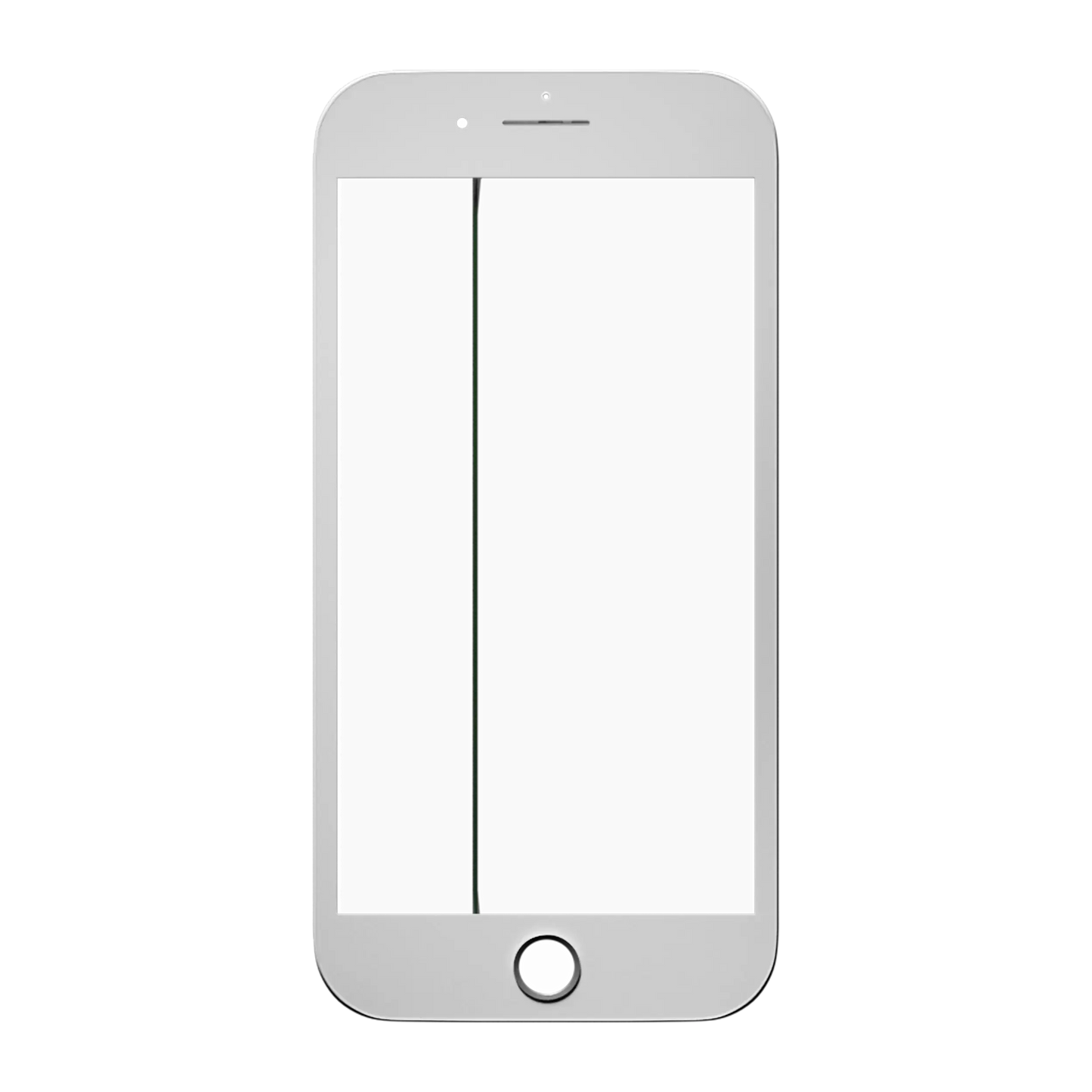 3 in 1 (Glass With OCA Pre-Installed + Frame) For iPhone 8 (OCA Master) (2 Pack) (White)