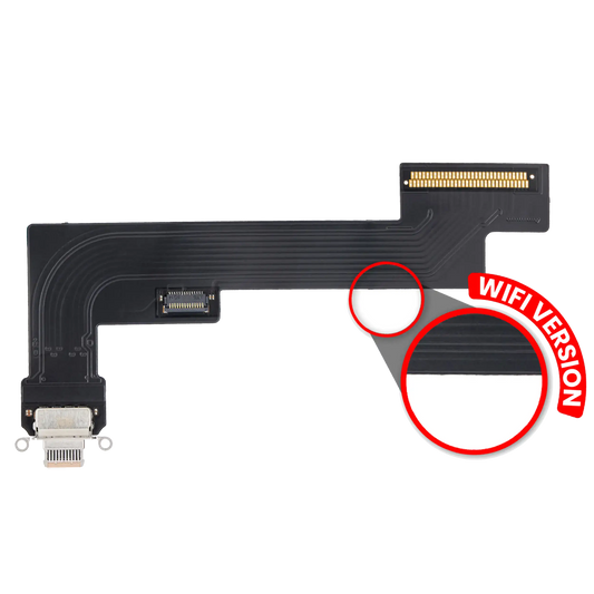 Charging Port Flex Cable For iPad Air 4 (WiFi Only) (Aftermarket Plus) (Rose Gold)