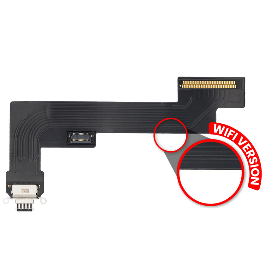 Charging Port Flex Cable For iPad Air 4 (WiFi Only) (Premium) (Black)