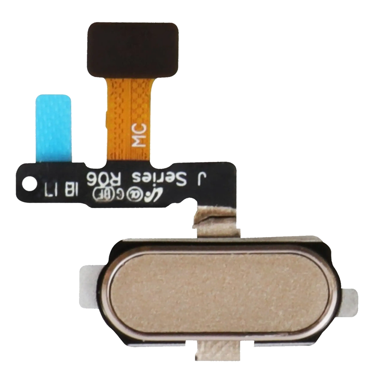 Fingerprint Reader With Flex Cable For Samsung Galaxy J7 Pro (J730 / 2017) (Gold) Samsung replacement part SKU 107082016144 - product image 1