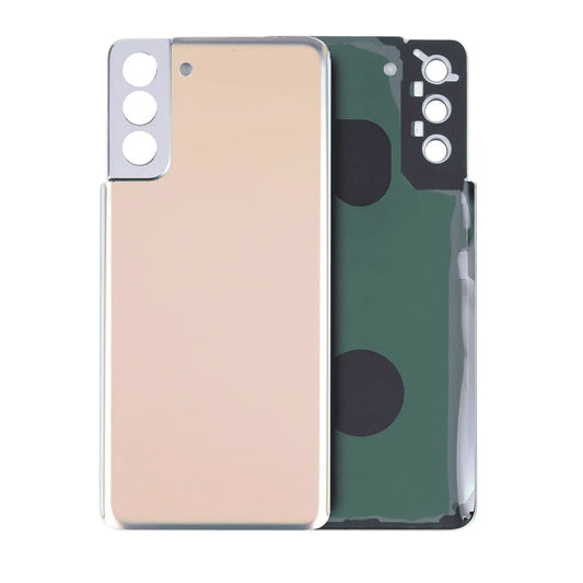Back cover Glass With Adhesive For Samsung Galaxy S21 Plus 5G (Service Pack) (Phantom Gold)