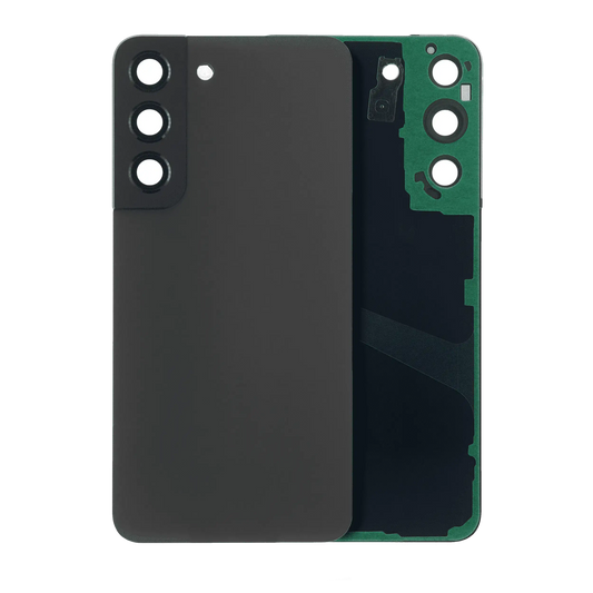 Back Cover Glass With Camera Lens Samsung Galaxy S22 5G (Service Pack) (Graphite)