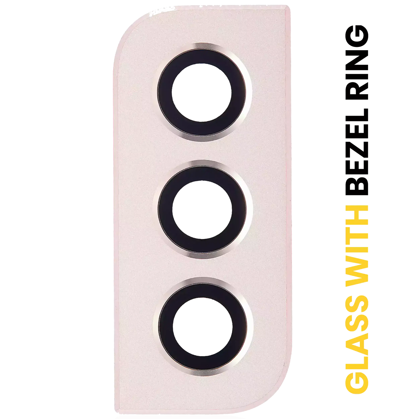 Back Camera Lens With Bezel Ring For Samsung Galaxy S22 / S22 Plus (Pink Gold)