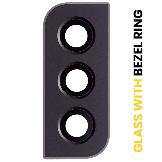 Back Camera Lens With Bezel Ring For Samsung Galaxy S22 / S22 Plus (Phantom Black)