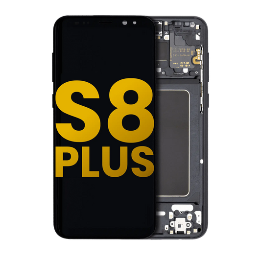 OLED Assembly With Frame For Samsung Galaxy S8 Plus (Refurbished) (Midnight Black)
