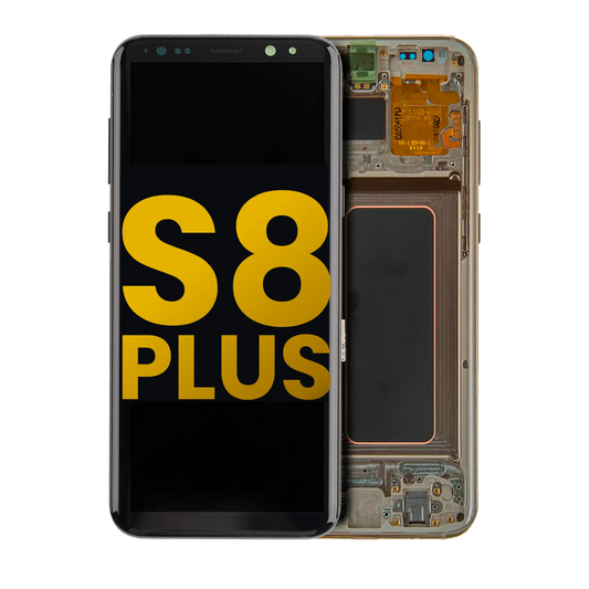 OLED Assembly With Frame For Samsung Galaxy S8 Plus (Refurbished) (Maple Gold)