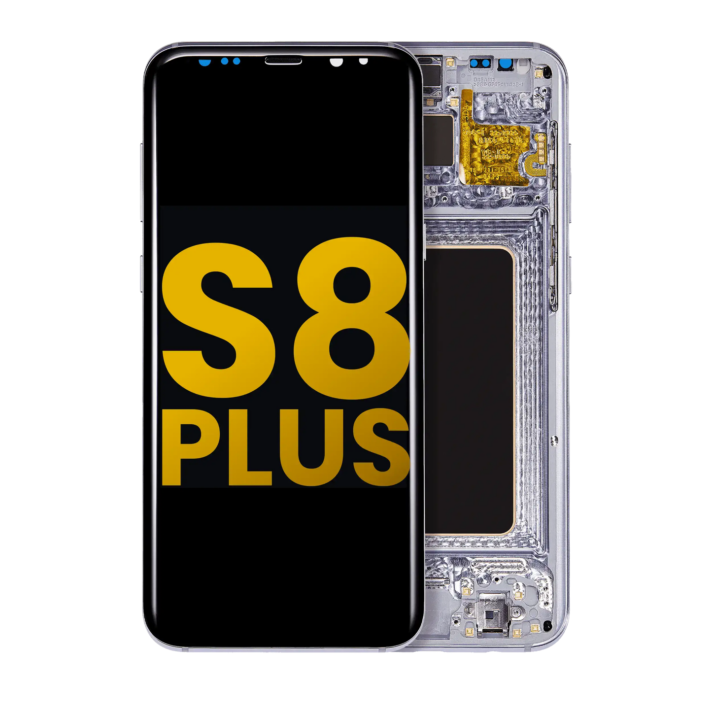 OLED Assembly With Frame For Samsung Galaxy S8 Plus (Refurbished) (Arctic Silver)