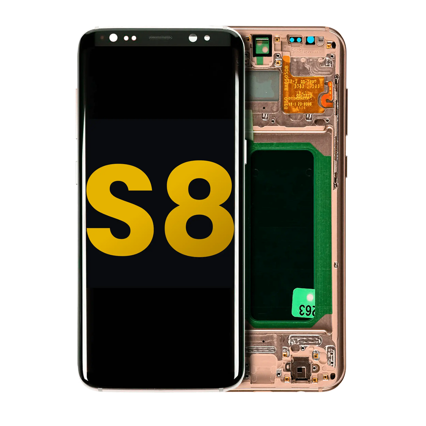OLED Assembly With Frame For Samsung Galaxy S8 (Refurbished) (Maple Gold)