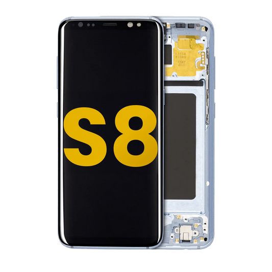 OLED Assembly With Frame For Samsung Galaxy S8 (Refurbished) (Coral Blue)