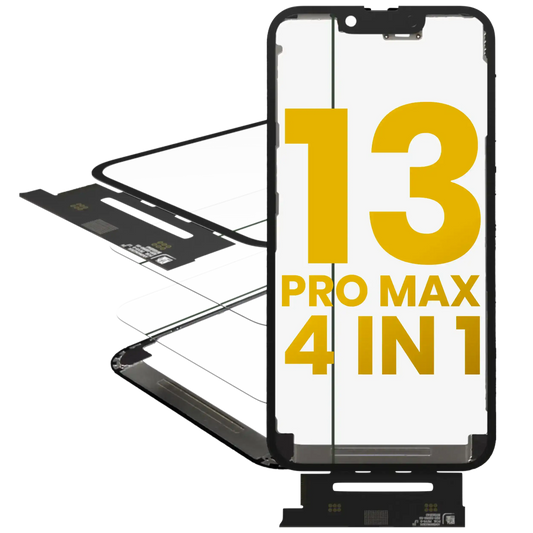 4 in 1 Short Flex (Digitizer Touch With Glass + OCA + Frame Pre-installed) For iPhone 13 Pro Max (OCA Master)