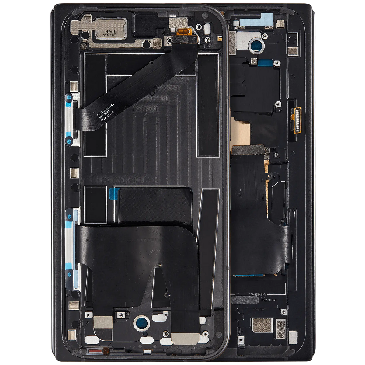 Mid-Frame Housing For Google Pixel 9 Pro Fold (Premium) (Obsidian) - replacement part product view