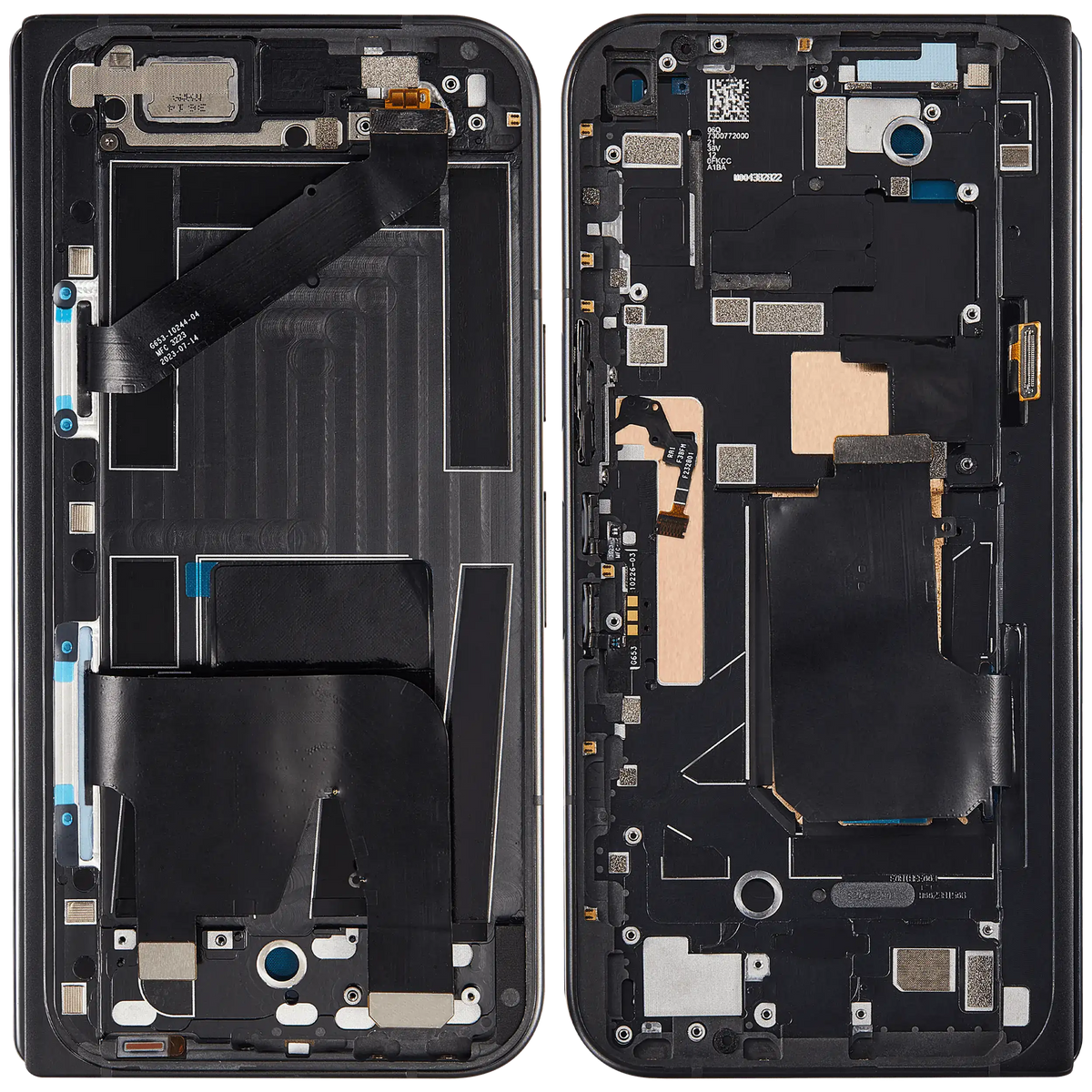 Mid-Frame Housing For Google Pixel 9 Pro Fold (Premium) (Obsidian) - replacement part secondary detail