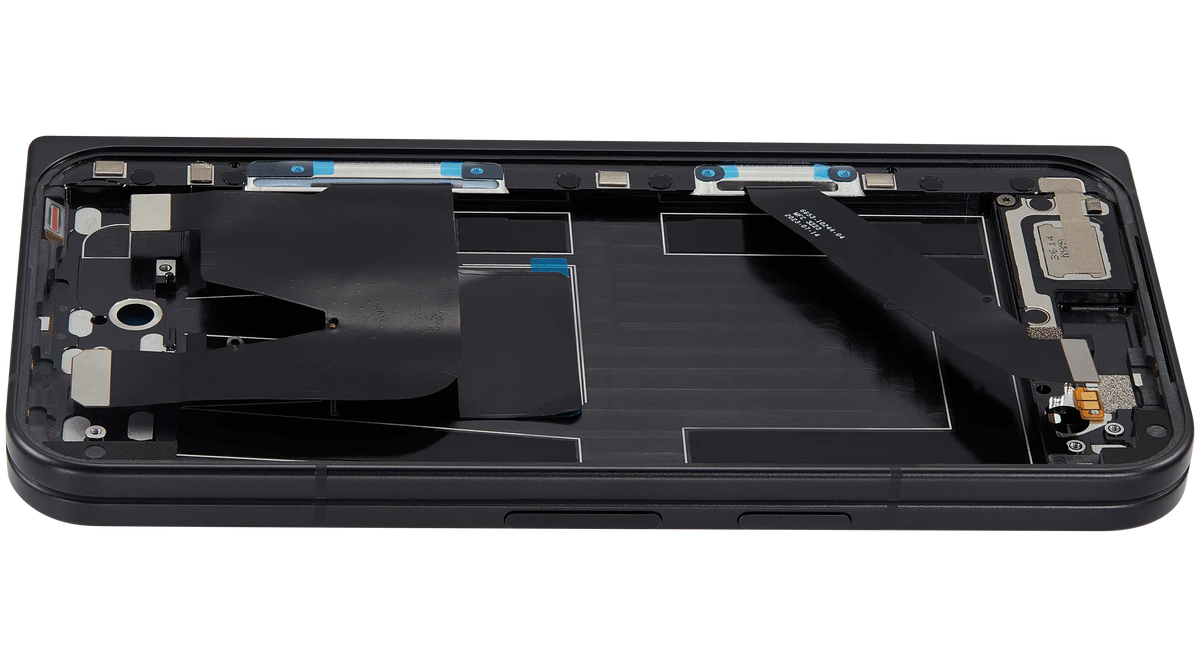 Mid-Frame Housing For Google Pixel 9 Pro Fold (Premium) (Obsidian) - replacement part additional angle