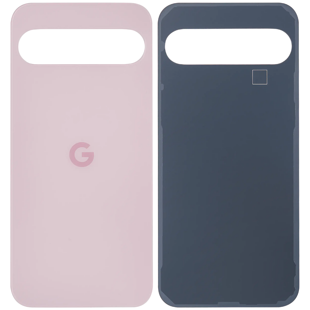 Back Cover Glass For Google Pixel 9 Pro XL (Used OEM Pull: Grade A) (Rose Quartz) - repair component detailed angle