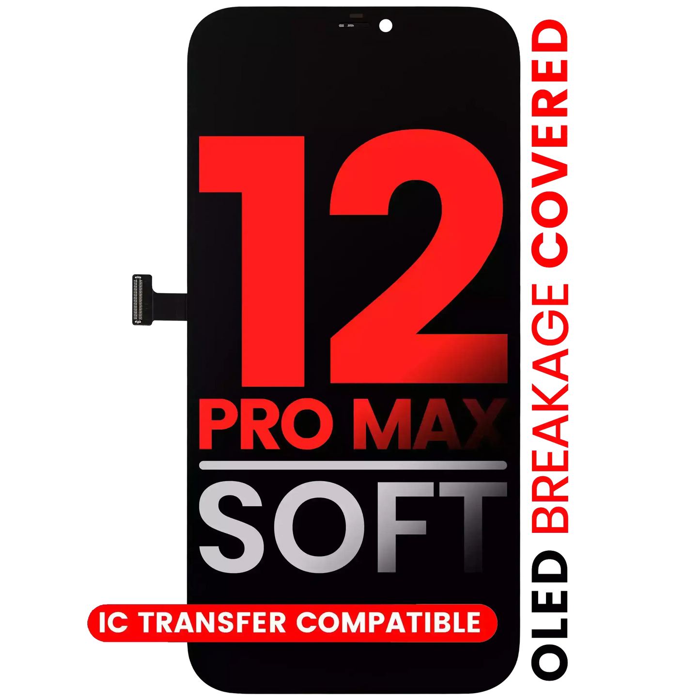 OLED Assembly For iPhone 12 Pro Max (Aftermarket Pro: XO7 Soft)