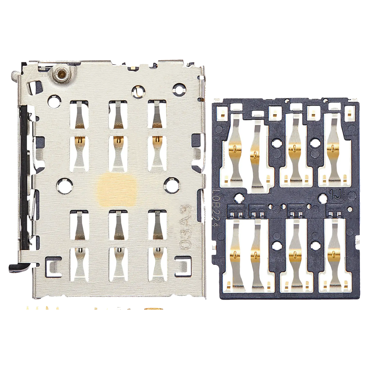 Sim Card Reader For Motorola Moto G200 5G (XT2175 / 2022) (2 Piece Set) replacement part SKU 107082125122 image 1