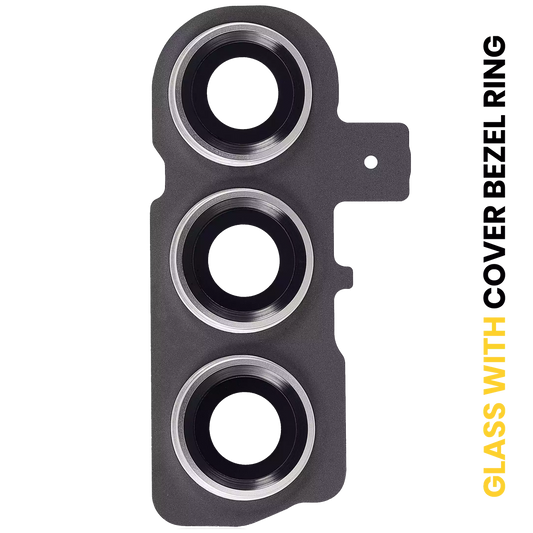 Back Camera Lens With Cover Bezel Ring For Samsung Galaxy S23 5G / S23 Plus 5G (Lime)