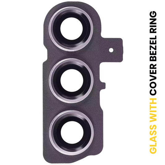 Back Camera Lens With Cover Bezel Ring For Samsung Galaxy S23 5G / S23 Plus 5G (Lavender)