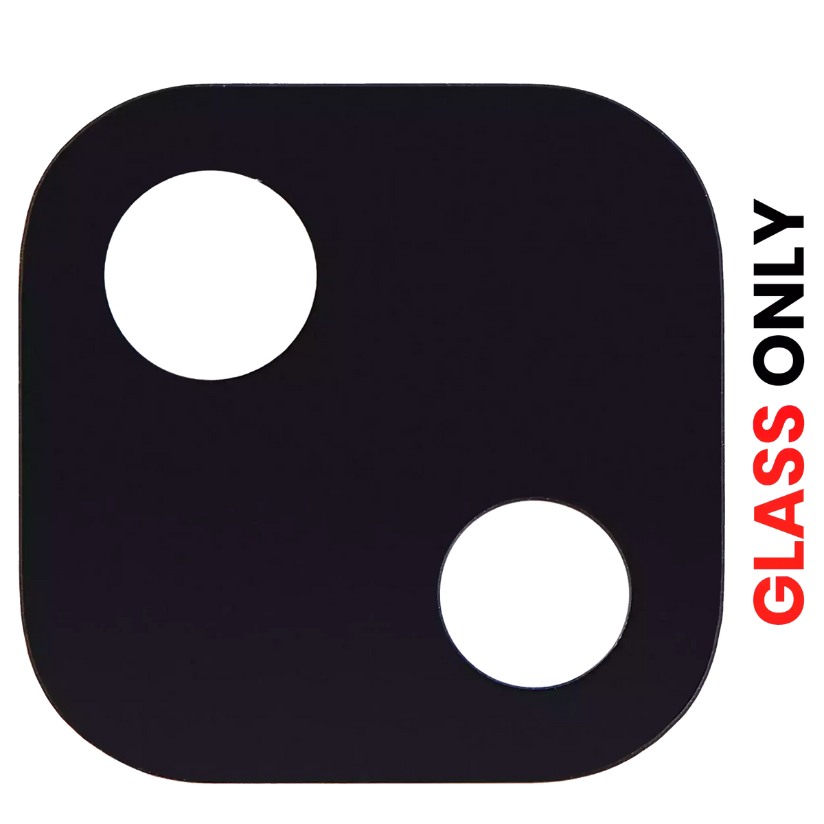 Back Camera Lens (Glass Only) With Adhesive For Google Pixel 4A (Aftermarket Plus) - replacement part product view