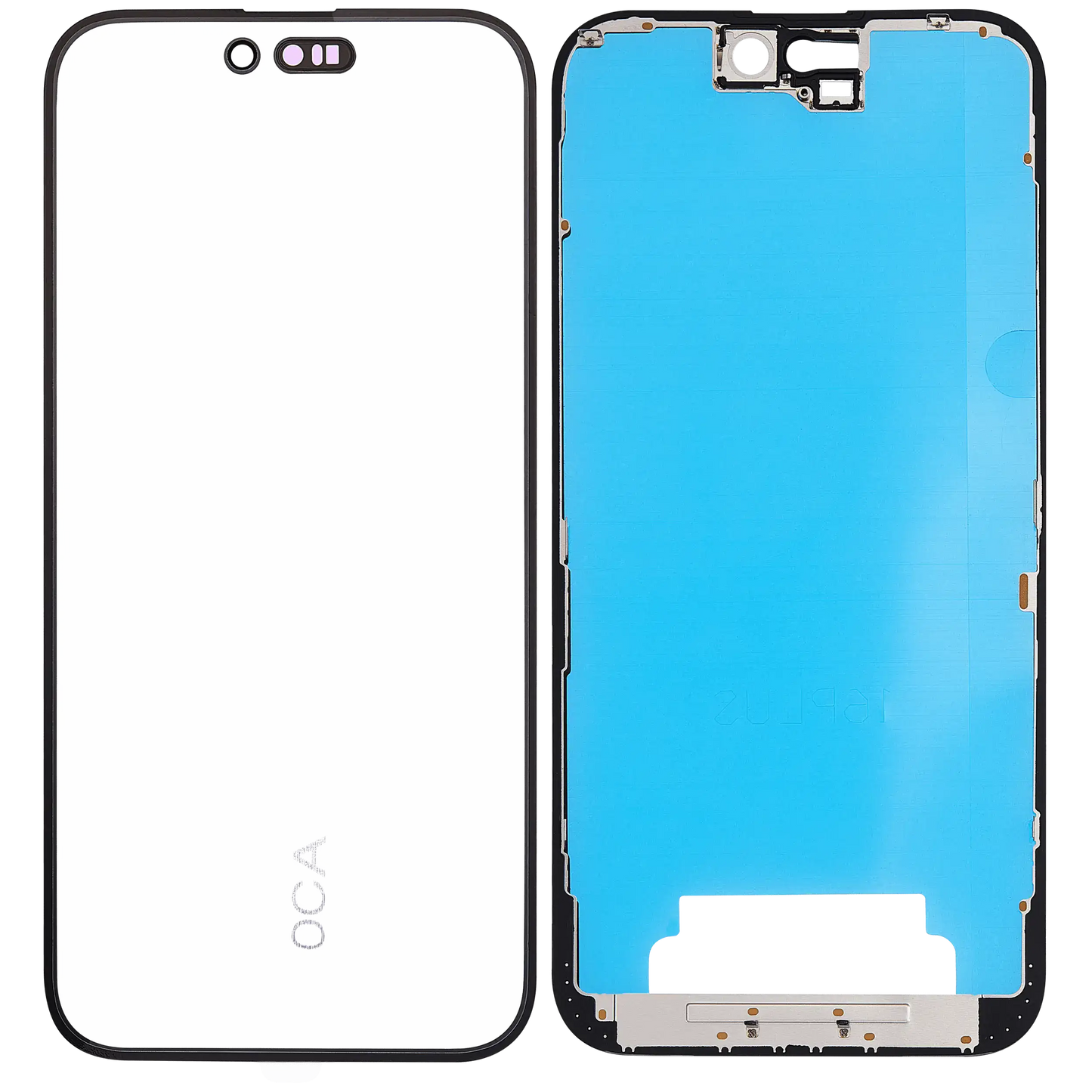 3 in 1 (Glass With OCA Pre-Installed + Frame) For iPhone 16 Plus (OCA Master)