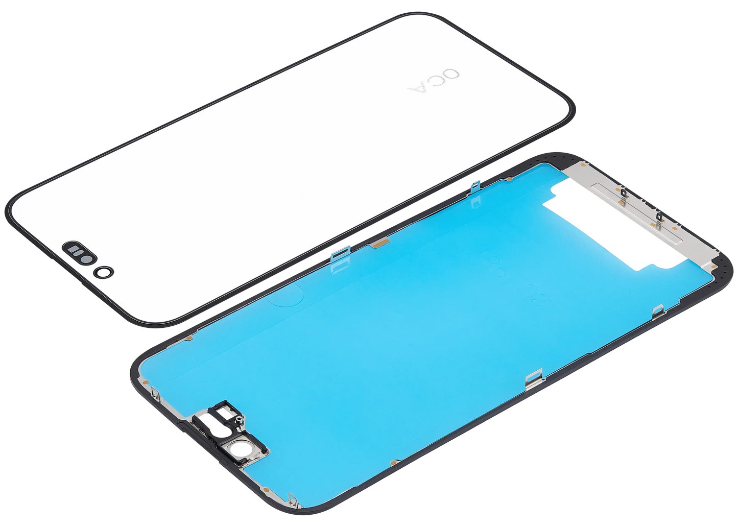 3 in 1 (Glass With OCA Pre-Installed + Frame) For iPhone 16 Plus (OCA Master)