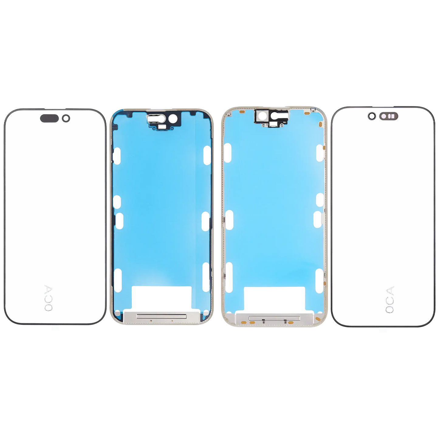 3 in 1 (Glass With OCA Pre-Installed + Frame) For iPhone 16 Pro (OCA Master)