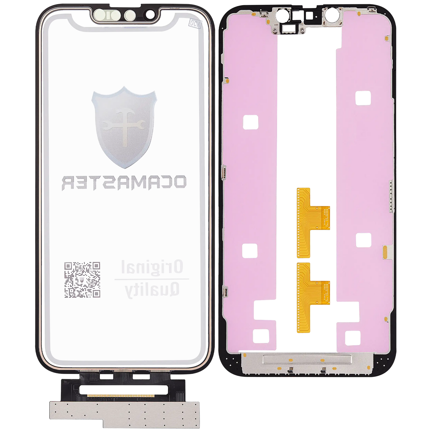 4 in 1 Short Flex (Digitizer Touch With Glass + OCA + Frame Pre-installed) For iPhone 14 (OCA Master)