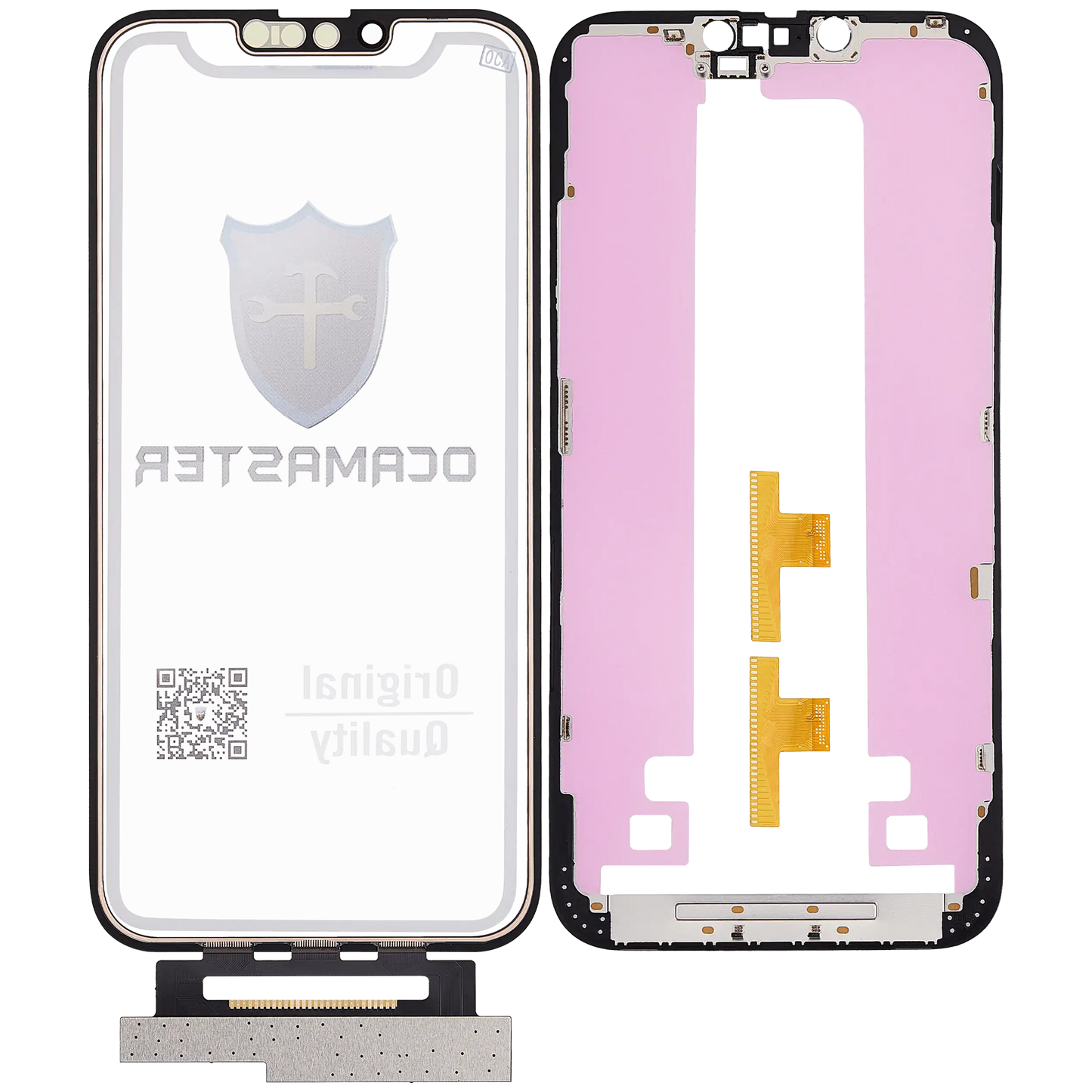 4 in 1 Short Flex (Digitizer Touch With Glass + OCA + Frame Pre-installed) For iPhone 14 Plus (OCA Master)
