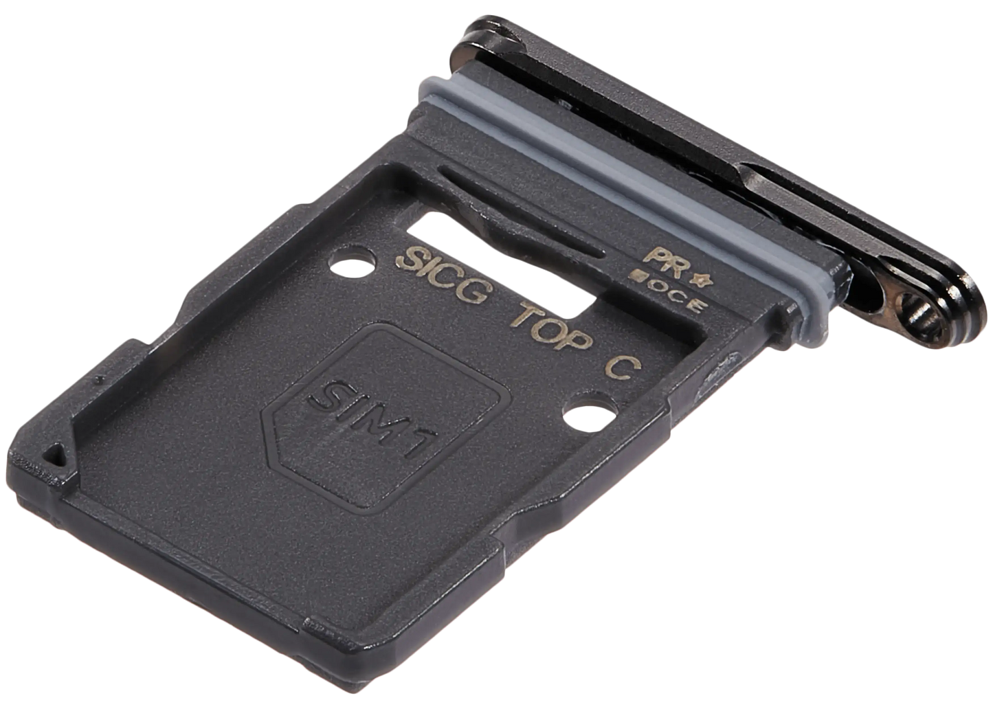 Single Sim Card Tray For Samsung Galaxy S25 Edge (S937) (Premium) (Titanium Jetblack)