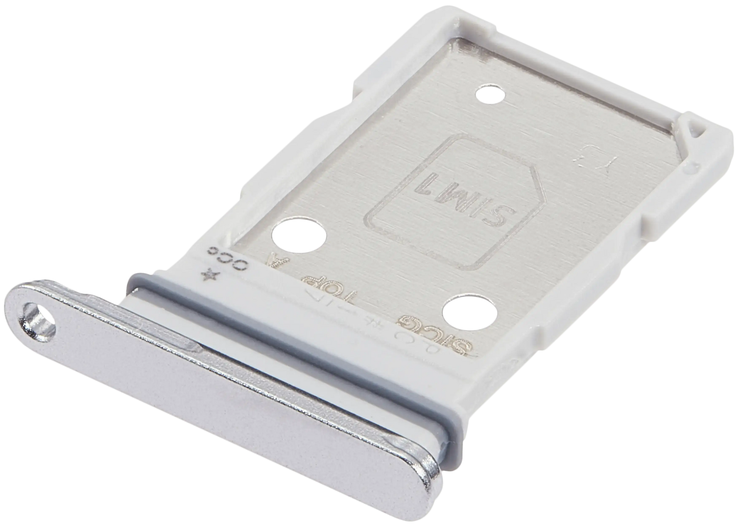Dual Sim Card Tray For Samsung Galaxy S25 Edge (S937) (Premium) (Titanium Silver)