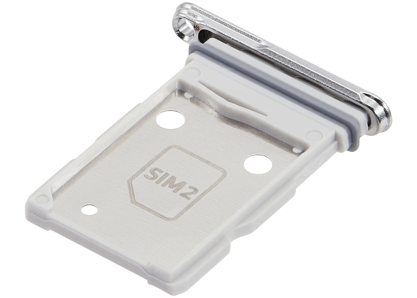 Dual Sim Card Tray For Samsung Galaxy S25 Edge (S937) (Premium) (Titanium Silver)