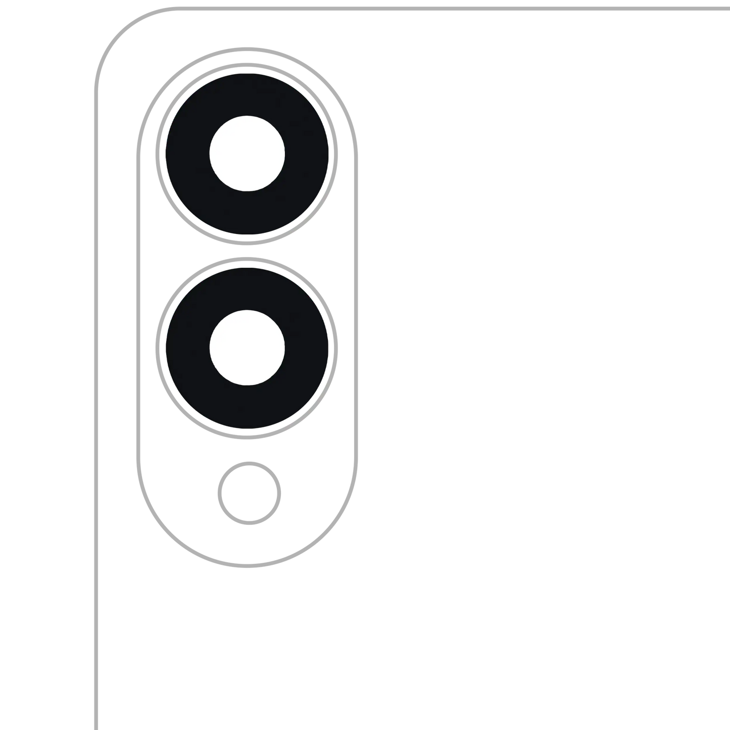 Back Camera Lens (Glass Only) With Adhesive For Samsung Galaxy S25 Edge (S937) (2 Piece Set) (All Colors)