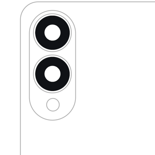 Back Camera Lens (Glass Only) With Adhesive For Samsung Galaxy S25 Edge (S937) (2 Piece Set) (All Colors)