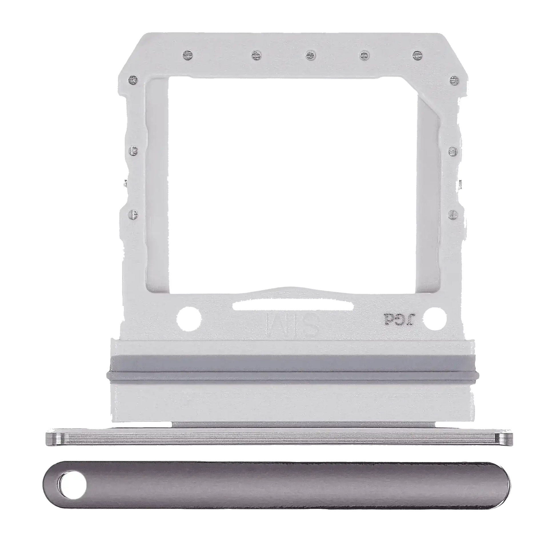Single Sim Card Tray For Samsung Galaxy Z Flip 4G (F700) / Z Flip 5G (F707) (Mystic Gray) - Main View