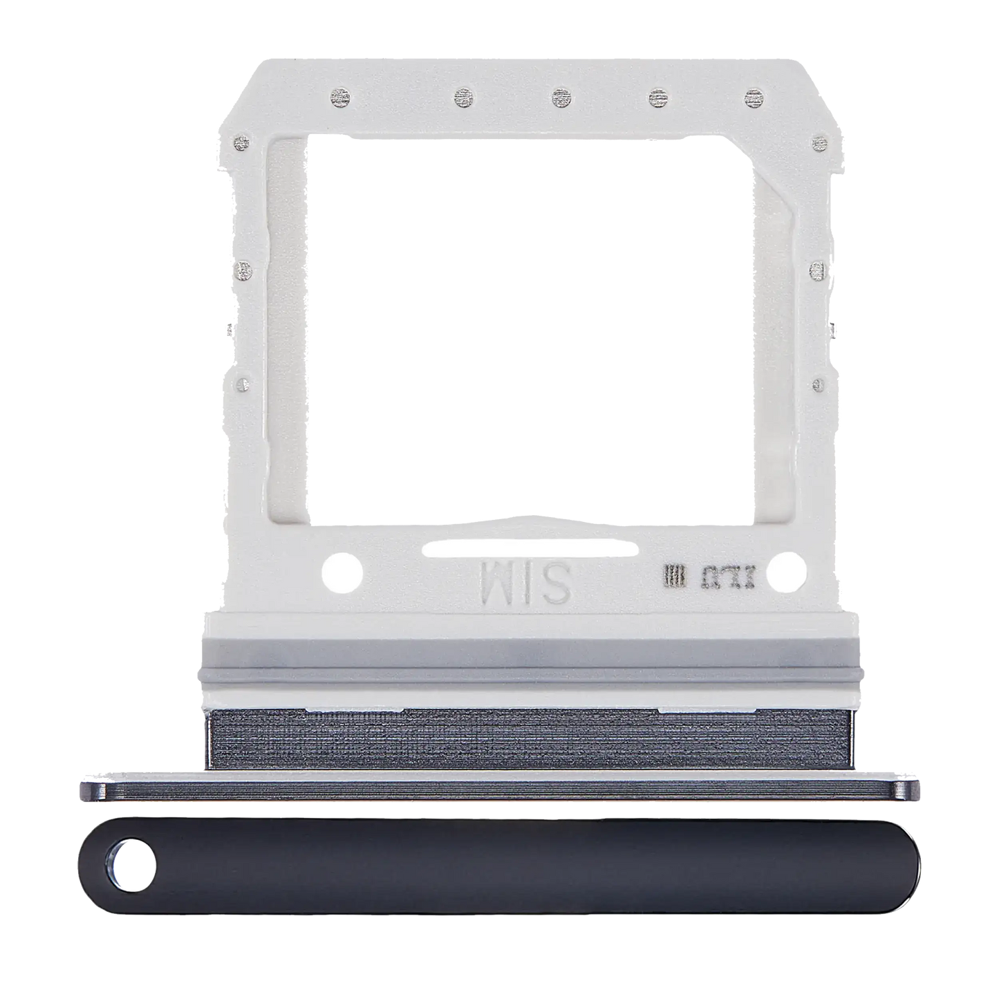 Single Sim Card Tray For Samsung Galaxy Z Flip 4G (F700) / Z Flip 5G (F707) (Mirror Black) - Main View