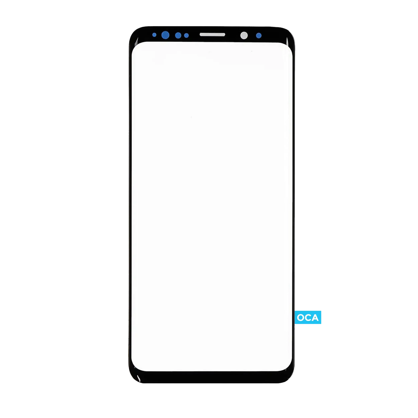 Front Glass With OCA Pre-Installed For Samsung Galaxy S9 Plus (Black) (125 um)