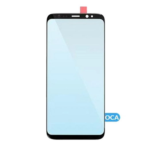 Front Glass With OCA Pre-Installed For Samsung Galaxy S8 (Black) (125 um)