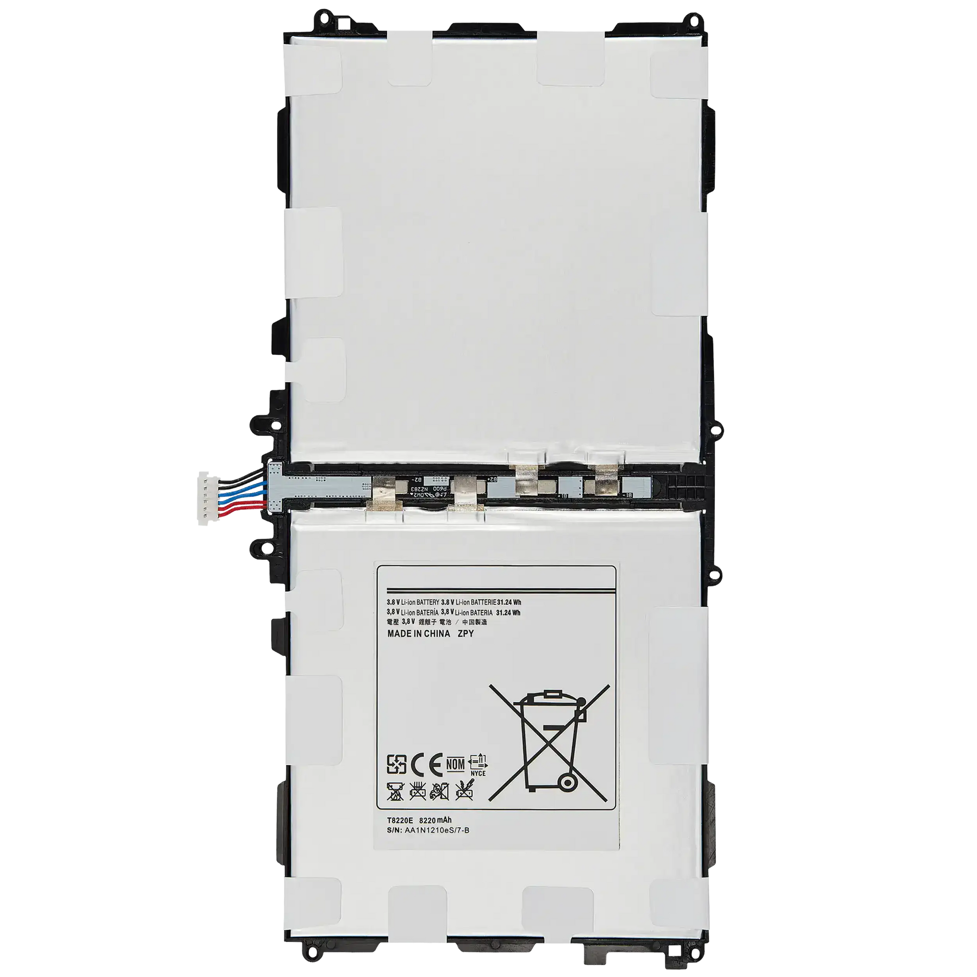 Replacement Battery For Samsung Galaxy Tab Pro 10.1" (T520 / T525) (2014) / Note 10.1" (P600 / P601 / P605) (2014) (T8220E) Samsung Galaxy Tab replacement part image 1
