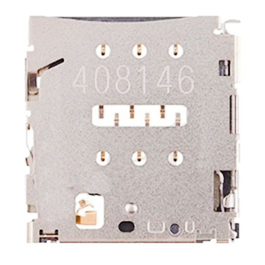 SIM Card Reader for Motorola Droid Turbo (XT1254 / 2014) Soldering Required - replacement component front view, SKU 107082030820, image 1