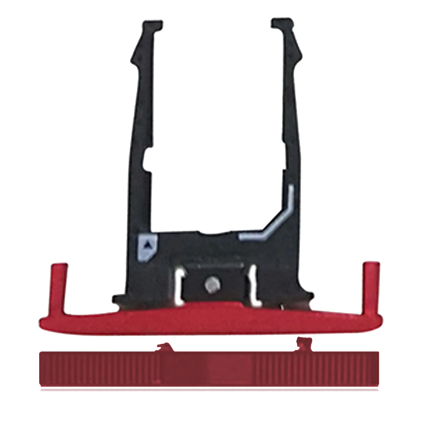SIM Card Tray for Motorola Droid Turbo (XT1254 / 2014) Red - replacement component front view, SKU 107082030829, image 1