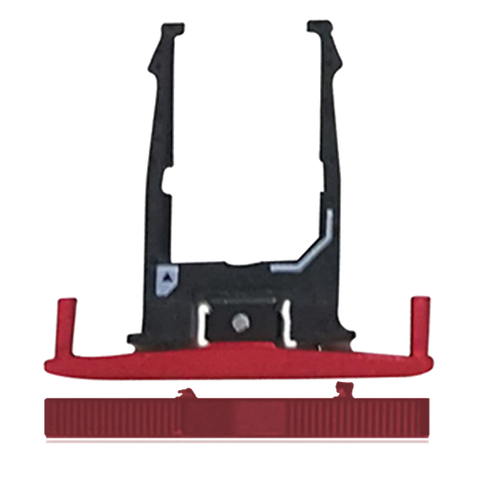 SIM Card Tray for Motorola Droid Turbo (XT1254 / 2014) Red - replacement component front view, SKU 107082030829, image 1