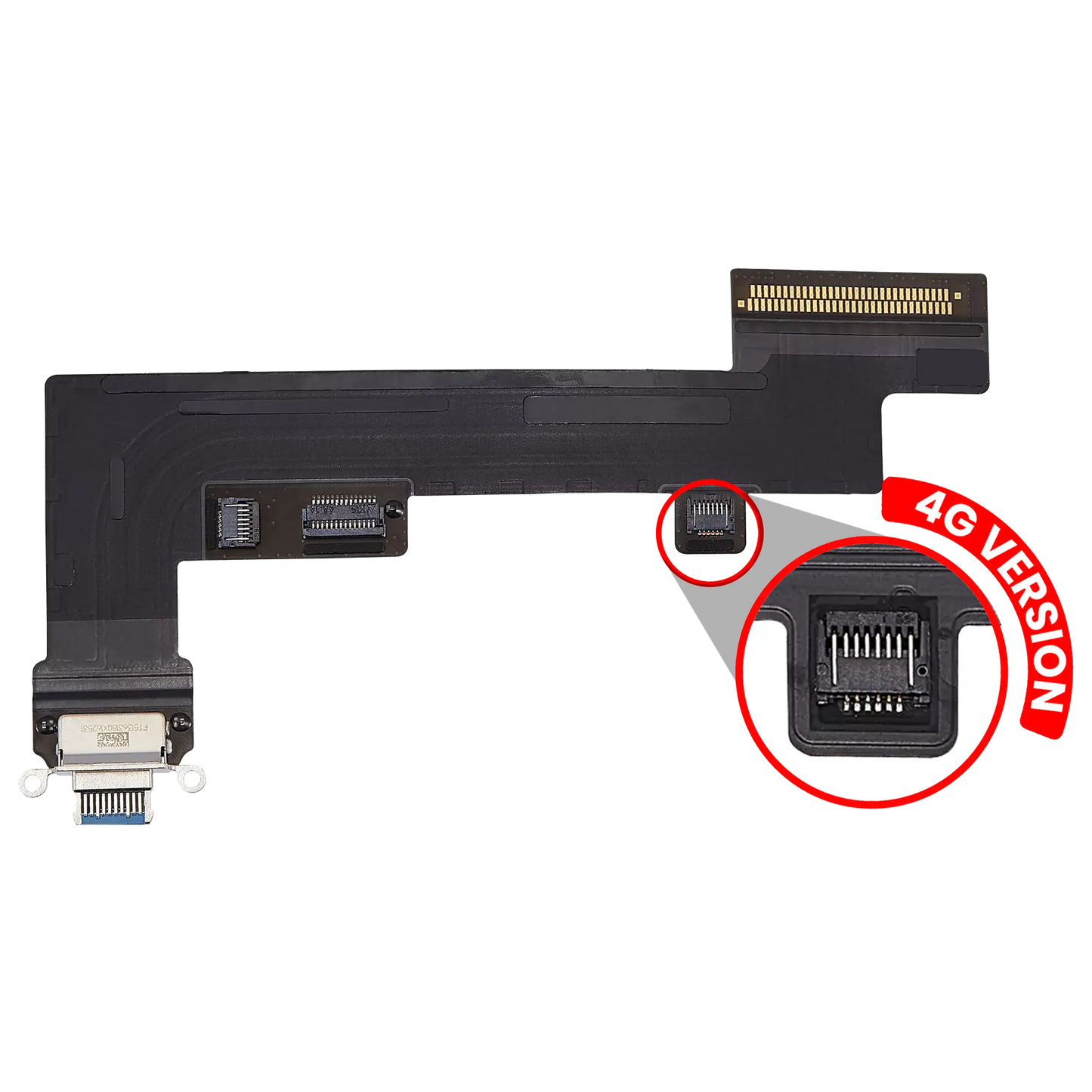 Charging Port Flex Cable For iPad Air 5 (Cellular) (Premium) (Blue)