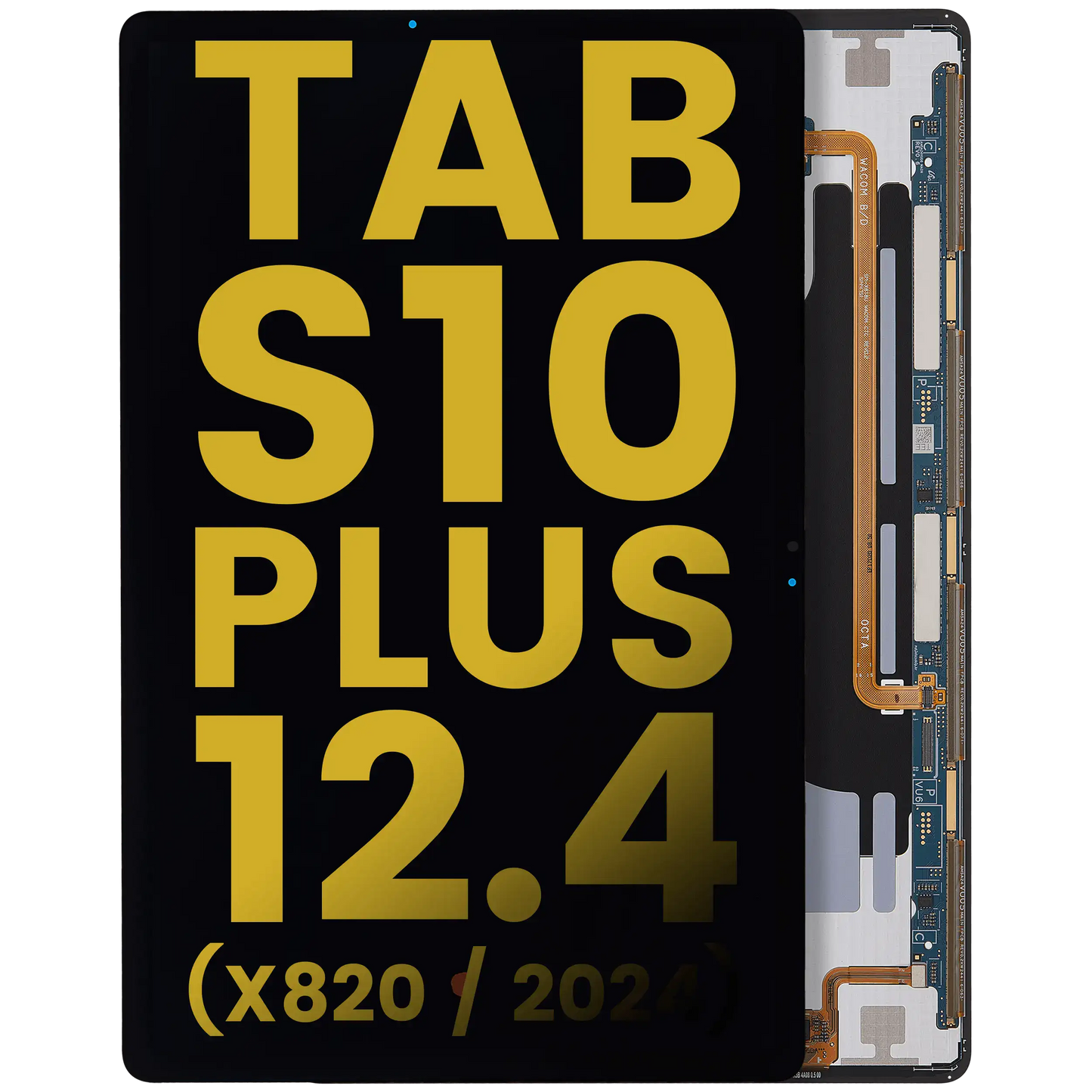 OLED Assembly Without Frame Compatible For Samsung Galaxy Tab S10 Plus 12.4" (X820) (2024) (Refurbished) (Black) - product image 1
