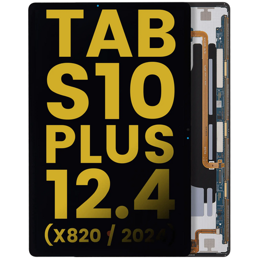 OLED Assembly Without Frame Compatible For Samsung Galaxy Tab S10 Plus 12.4" (X820) (2024) (Refurbished) (Black) - product image 1
