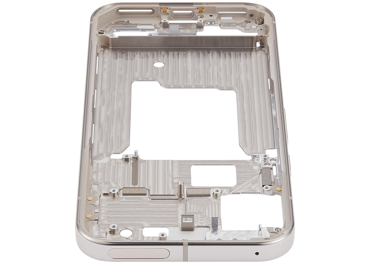 Mid-Frame Housing For Google Pixel 9 Pro (US Version) (Porcelain) - phone repair part close-up