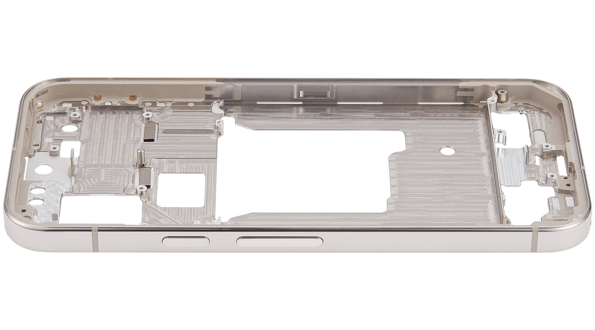 Mid-Frame Housing For Google Pixel 9 Pro (US Version) (Porcelain) - replacement part additional angle