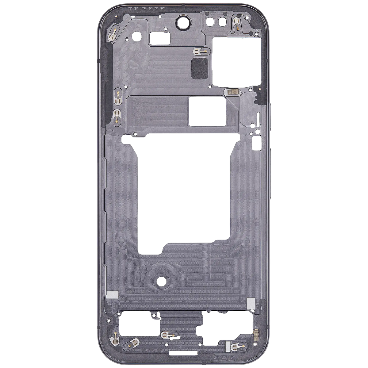 Mid-Frame Housing For Google Pixel 9 Pro (US Version) (Obsidian) - phone repair component product image