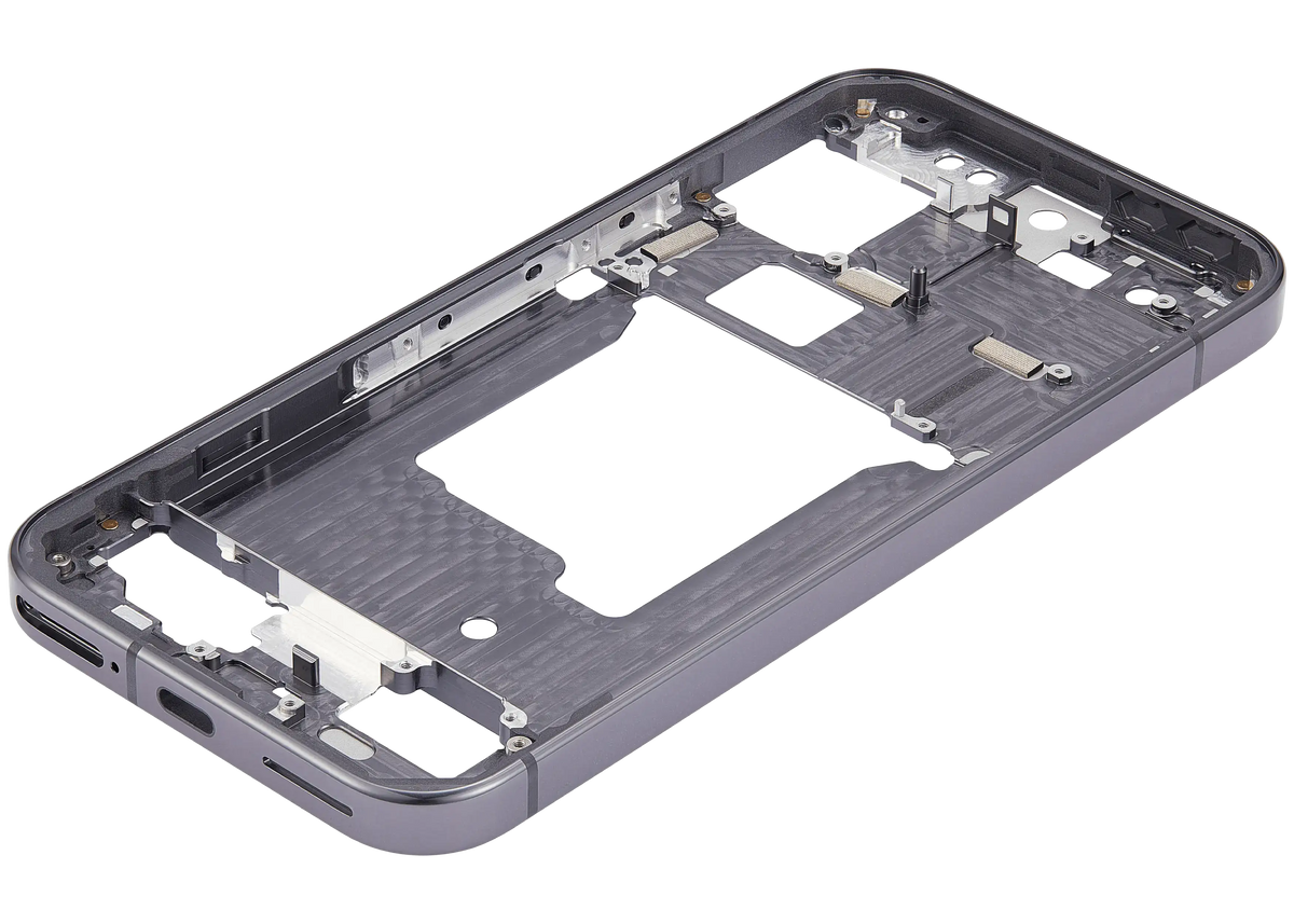 Mid-Frame Housing For Google Pixel 9 Pro (US Version) (Obsidian) - repair component alternate view