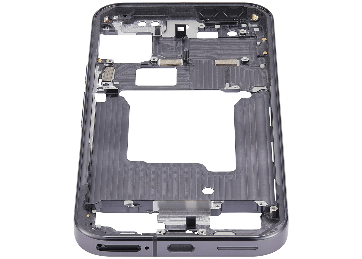 Mid-Frame Housing For Google Pixel 9 Pro (US Version) (Obsidian) - replacement component detail view