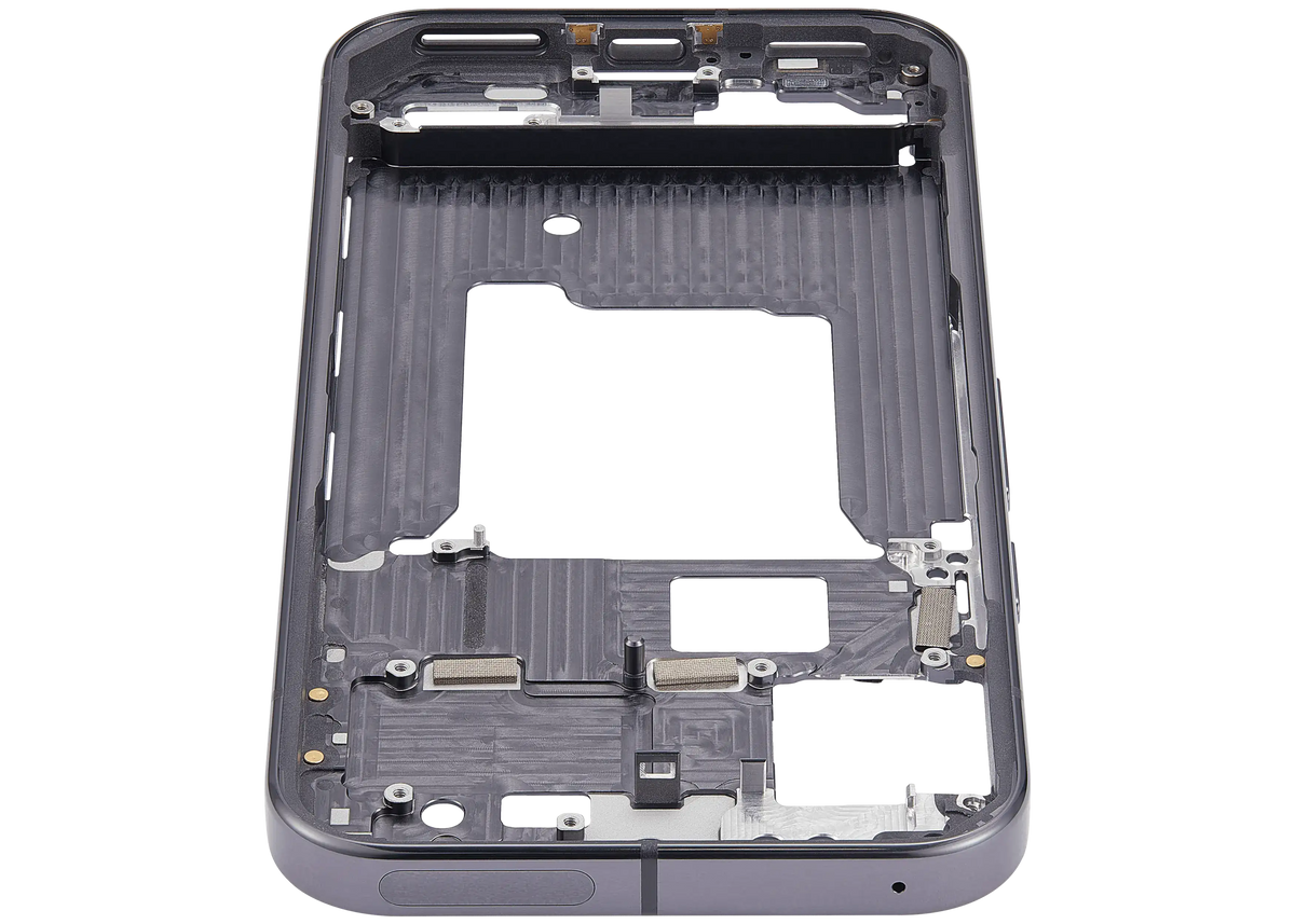Mid-Frame Housing For Google Pixel 9 Pro (US Version) (Obsidian) - phone repair part close-up